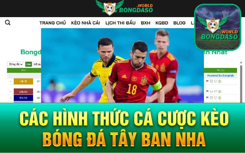 Các hình thức cá cược Kèo bóng đá Tây Ban Nha 