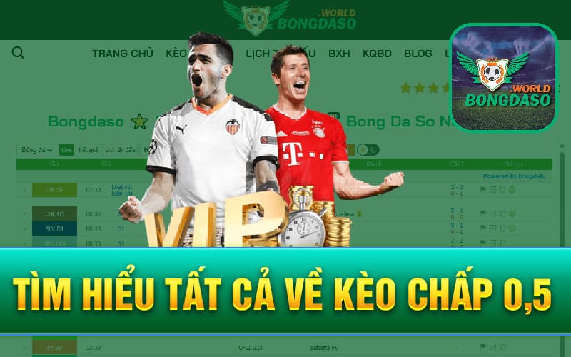 Tìm hiểu tất cả về kèo chấp 0,5 