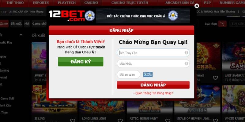 Cách lấy lại mật khẩu 12bet cho người chơi